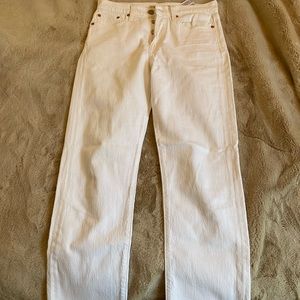 Levi’s Wedgie Straight White Jeans
